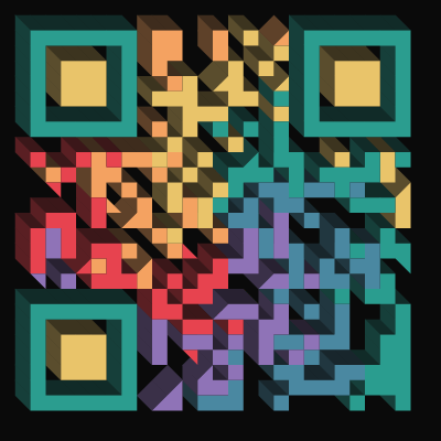 QR code in the candyBlocks preset