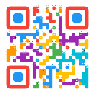 QR code in the critters preset