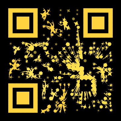 QR code in the fireworks preset