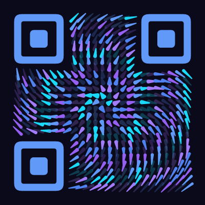 QR code in the galaxy preset