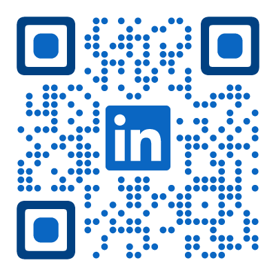 QR code in the linkedin preset
