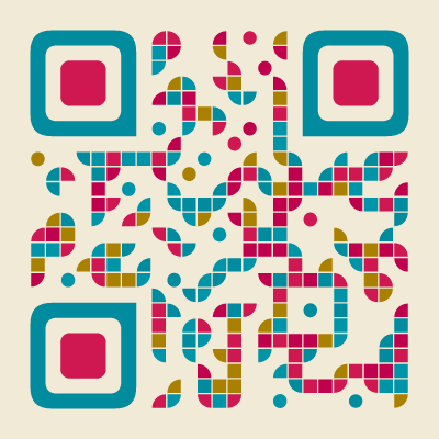 QR code in the midCentury preset
