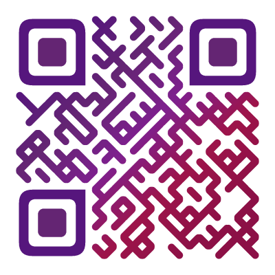 QR code in the purple-chain preset