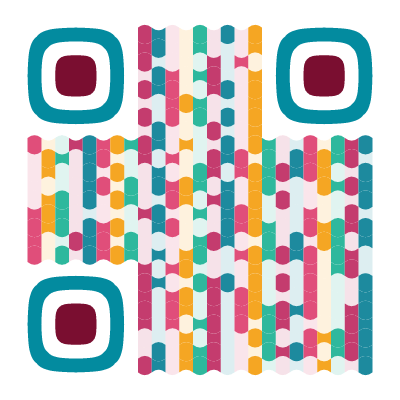 QR code in the retroWave70s preset