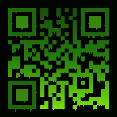 QR code in the slimer preset
