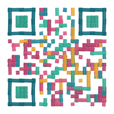 QR code in the washi-tape preset
