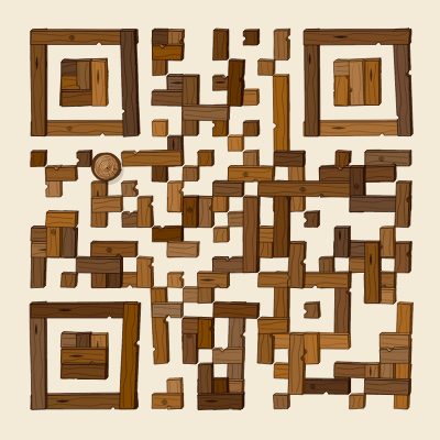 QR code in the woodwork preset
